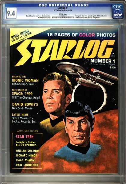 CGC Graded Comics - Starlog #1 (CGC)