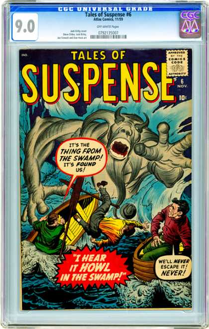 CGC Graded Comics - Tales of Suspense #6 (CGC) - Suspense Place - Boat - Two Man - Unknown Image - Sea