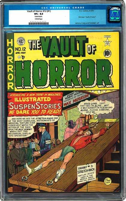CGC Graded Comics - Vault of Horror #12 (#1) (CGC) - Tied Men - Captain - Men - Masked Men - Chains