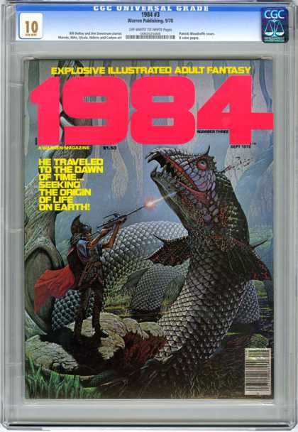 CGC Graded Comics - 1984 #3 (CGC) - 1984 - Illustrated Adult Fantasy - Harpoon - Creature - Weapon