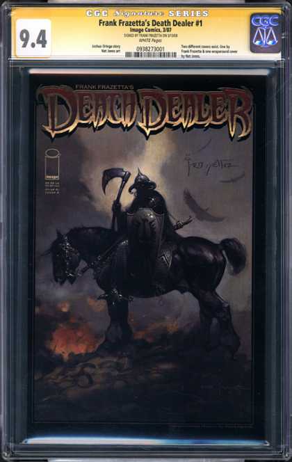 CGC Graded Comics - Frank Frazetta's Death Dealer #1 (CGC) - Frank Frazetta - Death Dealer - Image Comics - Bird - Horse