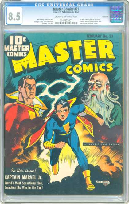 CGC Graded Comics - Master Comics #23 (CGC) - Master Comics - Costume - Old Man - Lighting - Superhero