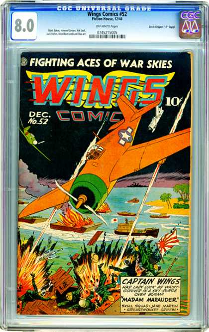 CGC Graded Comics - Wings Comics #52 (CGC)