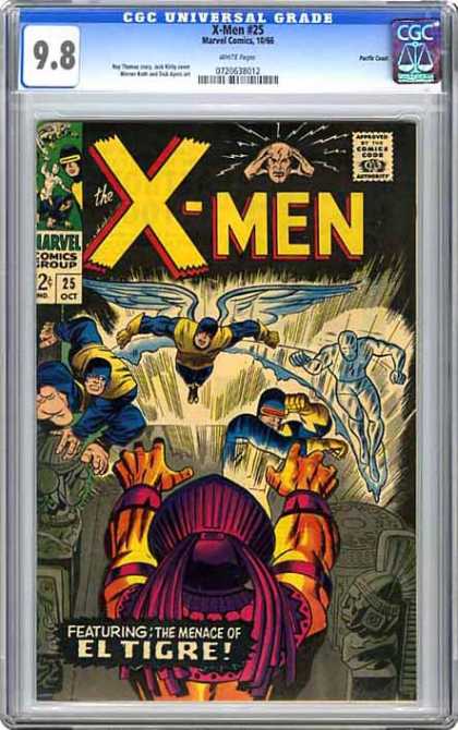 CGC Graded Comics - X-Men #25 (CGC) - Marvel Comic Group - X-men - The Menace Of El Tigre - October 25 - Approved Comic Code Authority