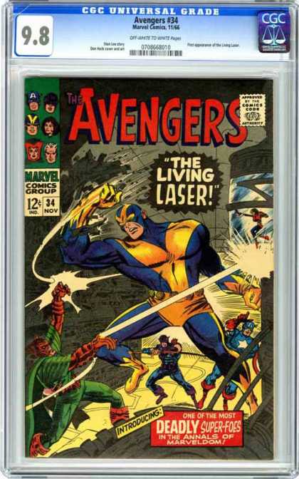 CGC Graded Comics - Avengers #34 (CGC) - Good Vs Evil - Action - Nemesis - Fighting - Super Hero