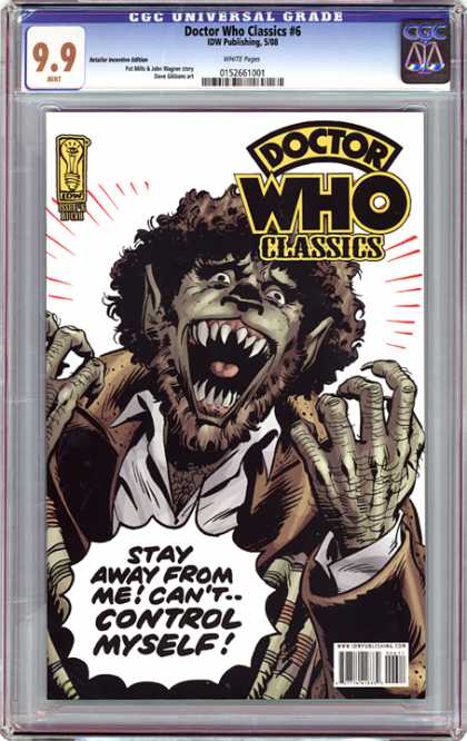 CGC Graded Comics - Doctor Who Classics #6 (CGC) - Doctor Who - Classics - Changing Shape - Wolf Man - Fangs