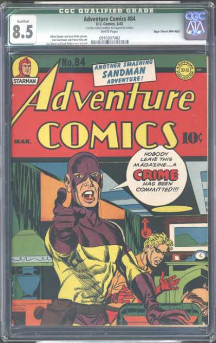 CGC Graded Comics - Adventure Comics #84 (CGC)