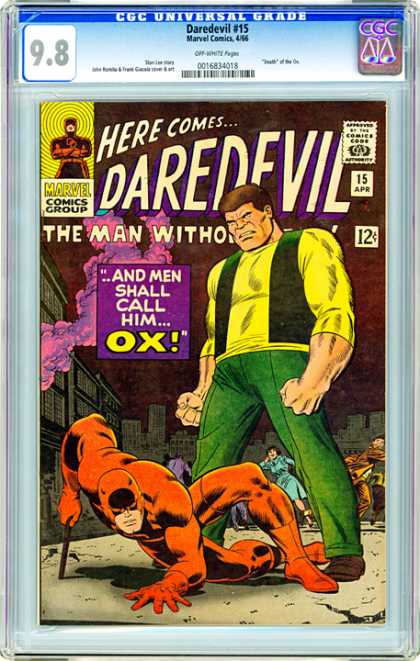 CGC Graded Comics - Daredevil #15 (CGC) - Man - Smoke - Books - Bat - Monster