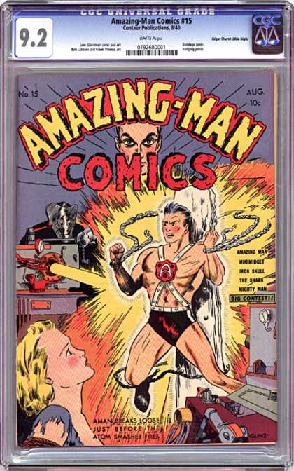 CGC Graded Comics - Amazing-Man Comics #15 (CGC)