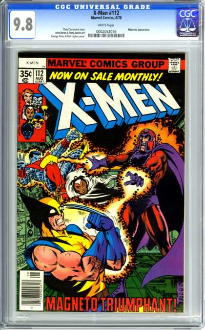 CGC Graded Comics - X-Men #112 (CGC) - Marvel Comics Group - Approved By The Comics Code Authority - X-men - 112 Aug - Magneted Triumphant