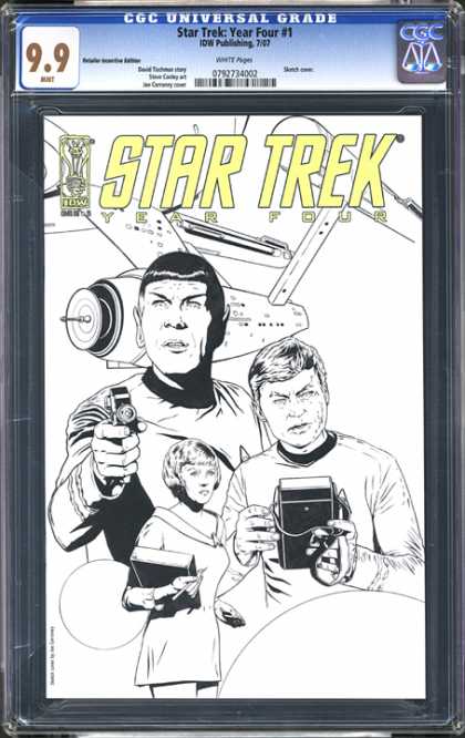 CGC Graded Comics - Star Trek: Year Four #1 (CGC) - Star Trek - Alien - Star Ship - Woman - Man