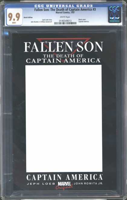 CGC Graded Comics - Fallen Son: The Death of Captain America #3 (CGC) - Fallen Son - The Death Of Captain America - Jeph Loeb - John Romita - Marvel