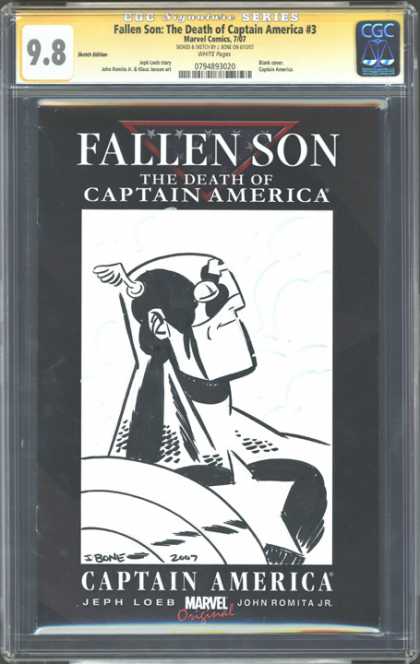 CGC Graded Comics - Fallen Son: The Death of Captain America #3 (CGC) - Fallen Son - Captain America - The Death Of Captain America - Marvel Comics - Jeph Loeb