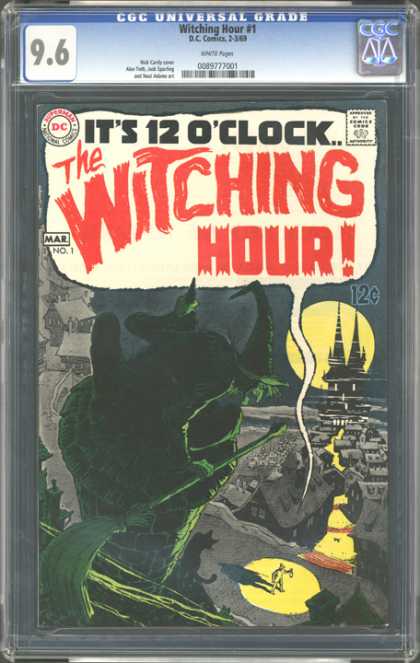 CGC Graded Comics - Witching Hour #1 (CGC) - Witch - Broom - Moon - Castle - Village