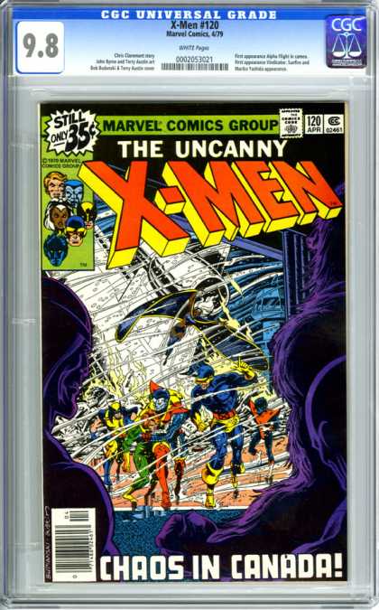CGC Graded Comics - X-Men #120 (CGC) - The Uncanny X-men - Chaos - Canada - Red - Yellow