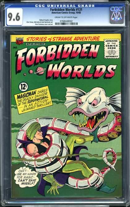 CGC Graded Comics - Forbidden Worlds #131 (CGC) - Alien Snake - Gloom Water - Danger Lake - Alien Lake - Snake Lake