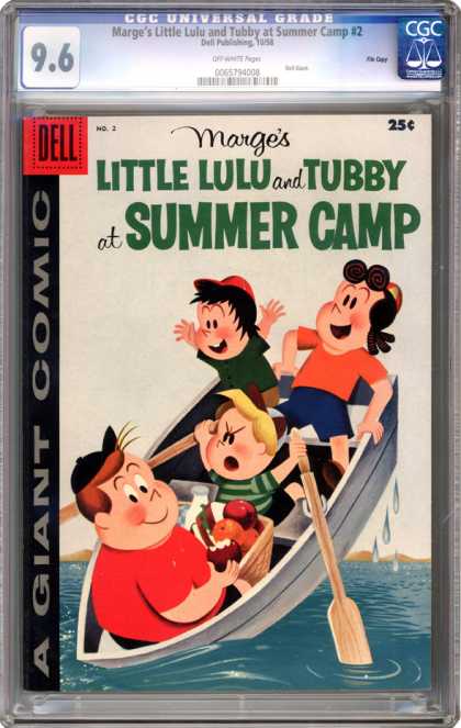 CGC Graded Comics - Marge's Little Lulu and Tubby at Summer Camp #2 (CGC) - Cgc Hologram - Row Boat - Fruit - Island - Summer Camp