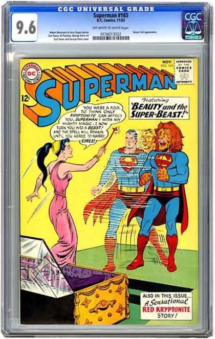CGC Graded Comics - Superman #165 (CGC) - Superman - Lion - Costume - Magic - Beauty And The Super-beast