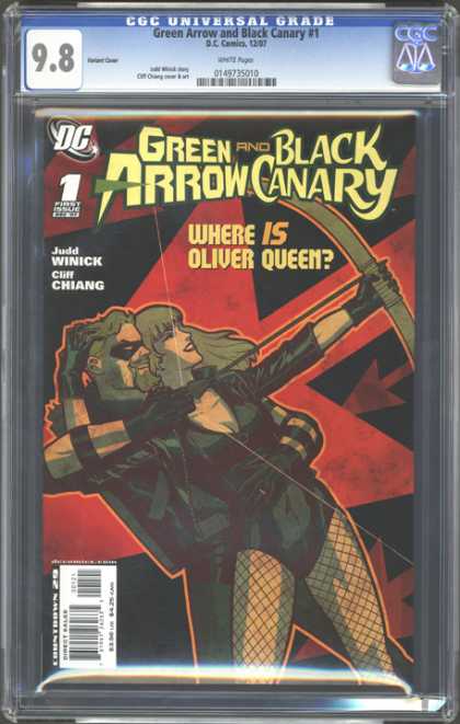 CGC Graded Comics - Green Arrow and Black Canary #1 (CGC) - Green And Black - Arrow Canary - Oliver Queen - Dc - Bow