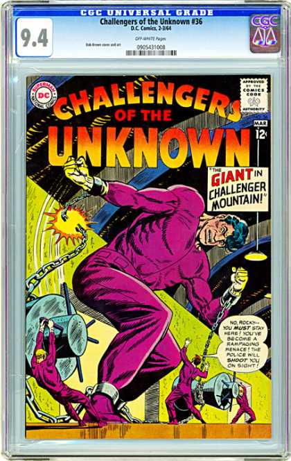 CGC Graded Comics - Challengers of the Unknown #36 (CGC)