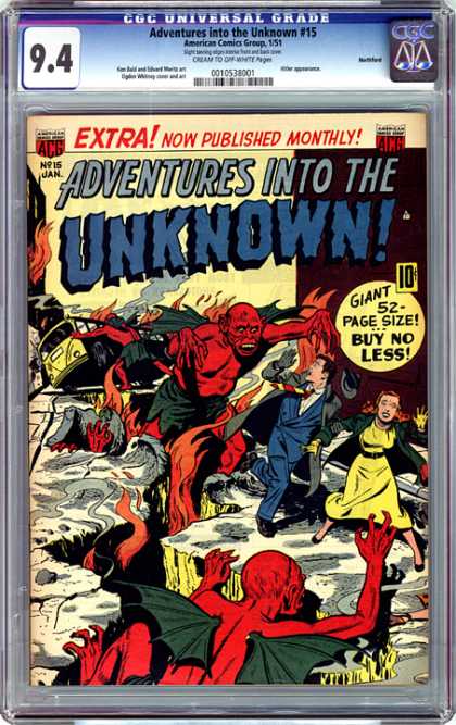 CGC Graded Comics - Adventures into the Unknown #15 (CGC)
