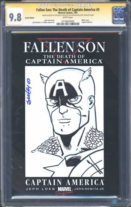 CGC Graded Comics - Fallen Son: The Death of Captain America #3 (CGC) - Fallen Son - Captain America - Death - Jeph Loeb - John Romita Jr