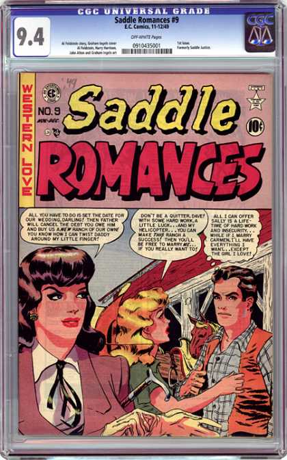 CGC Graded Comics - Saddle Romances #9 (CGC)