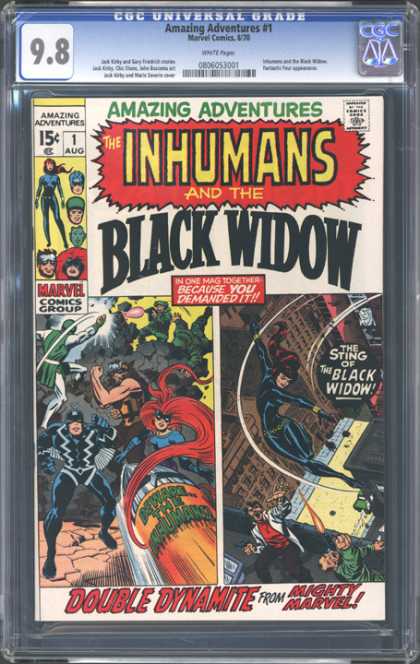 CGC Graded Comics - Amazing Adventures #1 (CGC) - Inhumans - Superhero - Black Bolt - Karnak - Black Widow