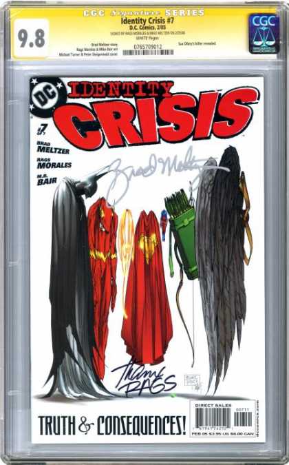 CGC Graded Comics - Identity Crisis #7 (CGC) - Identity - Crisis - Cloak - Truth U0026 Consequences - Direct Sales