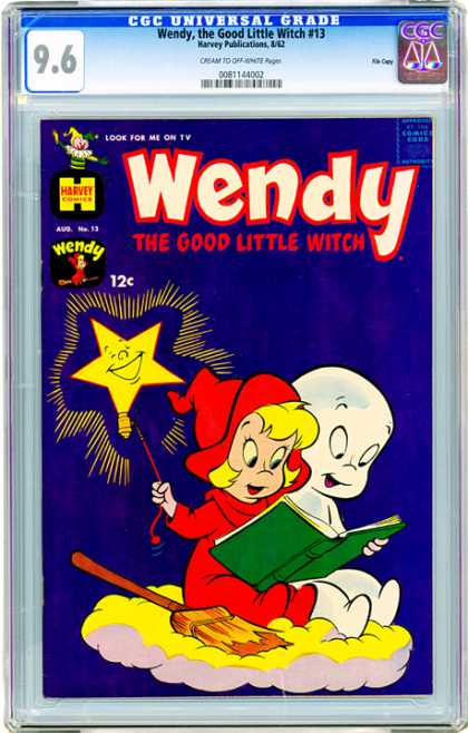 CGC Graded Comics - Wendy, the Good Little Witch #13 (CGC) - Ghost - Caspar - Star - Reading - Cloud