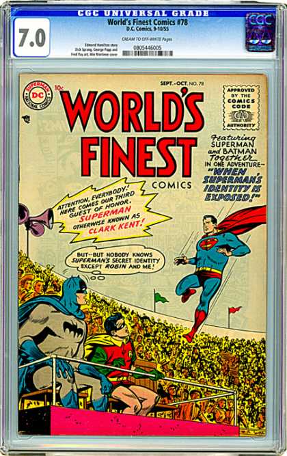 CGC Graded Comics - World's Finest Comics #78 (CGC)