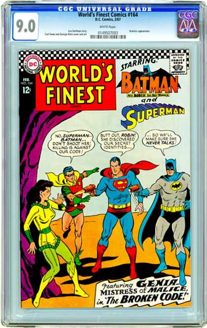 CGC Graded Comics - World's Finest Comics #164 (CGC)