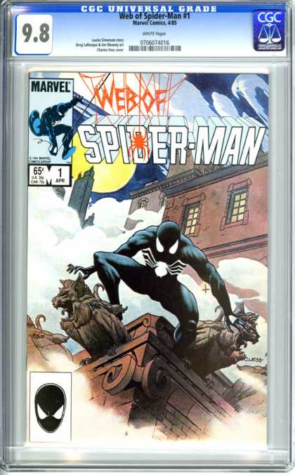 CGC Graded Comics - Web of Spider-Man #1 (CGC) - Marvel - Windows - House - Tallest Building - Reday To Jump