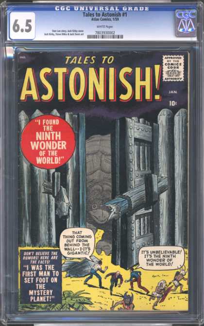 CGC Graded Comics - Tales to Astonish #1 (CGC) - Gate - Wood - Broken - Open - Night Sky