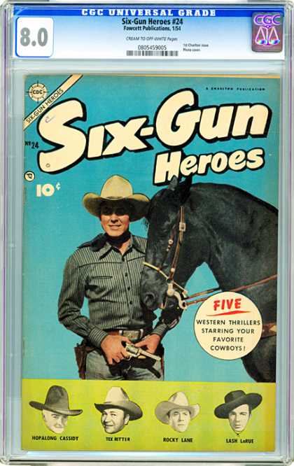 CGC Graded Comics - Six-Gun Heroes #24 (CGC)