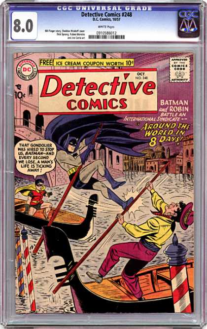 CGC Graded Comics - Detective Comics #248 (CGC) - Detective Comics - Approved By The Comics Code - Superman National Comics - Batman - Robin
