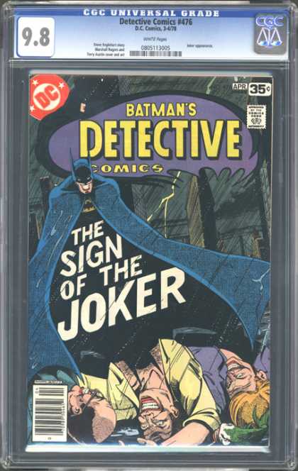 CGC Graded Comics - Detective Comics #476 (CGC) - Batman - The Sign Of The Joker - April - Detective - 476