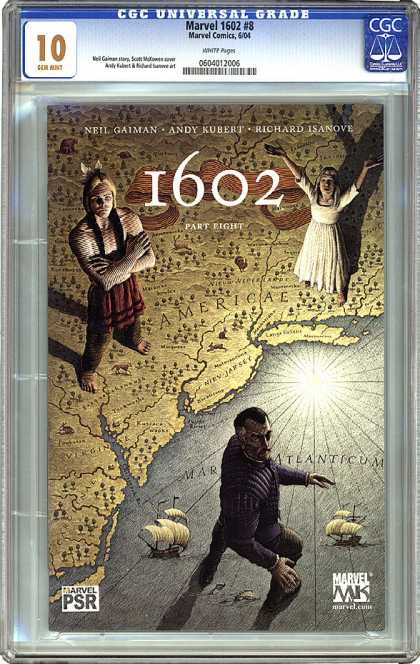 CGC Graded Comics - Marvel 1602 #8 (CGC) - Gem Ten - 1602 - Cgc Hologram - Map - Ship