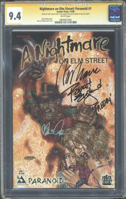 CGC Graded Comics - A Nightmare on Elm Street: Paranoid #1 (CGC)