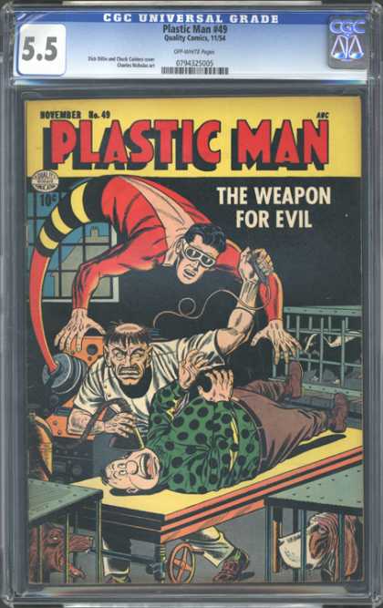 Cgc - Cgc Comics - Plastive Man - Evil - Weapon CGC Graded Comics - Plastic Man #49 (CGC) - Cgc - Cgc Comics - Plastive Man - Evil - Weapon