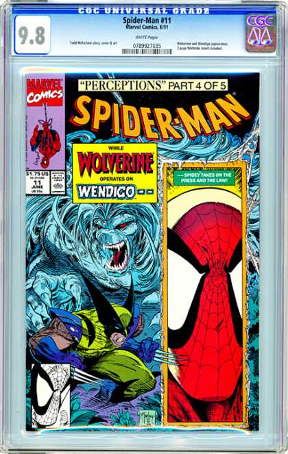 Spidey - Operation - Wendico - Wolverine - Perceptions CGC Graded Comics - Spider-Man #11 (CGC) - Spidey - Operation - Wendico - Wolverine - Perceptions
