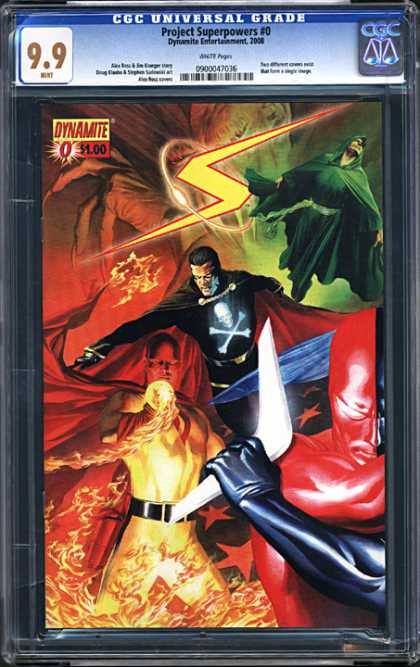 Fire - Devil - Lightning - Hand - Project Superpowers 0 CGC Graded Comics - Project Superpowers #0 (CGC) - Fire - Devil - Lightning - Hand - Project Superpowers 0