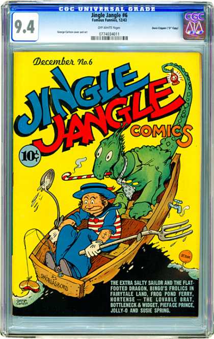 Jingle - Jangle - December - Comics - Dragon CGC Graded Comics - Jingle Jangle #6 (CGC) - Jingle - Jangle - December - Comics - Dragon