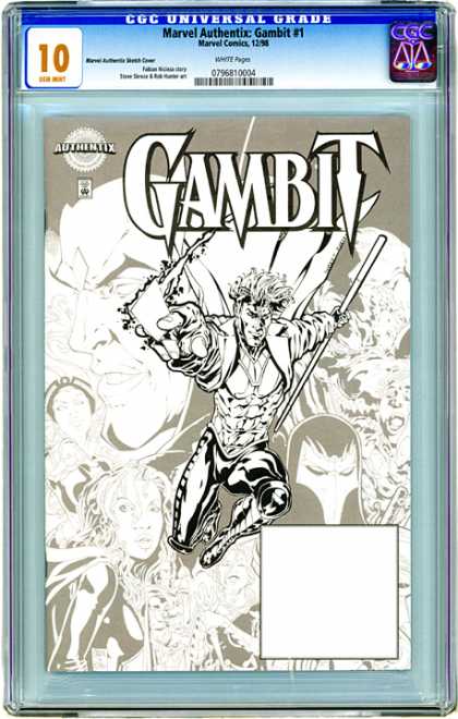 CGC Graded Comics - Marvel Authentix: Gambit #1 (CGC) - Gray - Card - Stick - Faint - Centered
