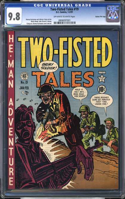 CGC Graded Comics - Two-Fisted Tales #19 (CGC) - Adventure - War - Army - Death - Battle