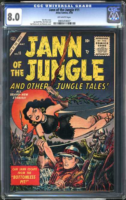 CGC Graded Comics - Jann of the Jungle #11 (CGC) - Jann Of The Jungle - Jungle Tales - No 11 - Bottomless Pit - Pith Helmet