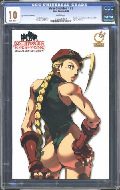 CGC Graded Comics - Street Fighter II #3 (CGC) - Street Fighter - Special Limited Edition - Paradise Comics - Blonde Braid