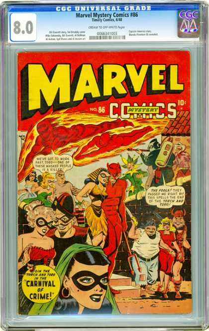 CGC Graded Comics - Marvel Mystery Comics #86 (CGC)