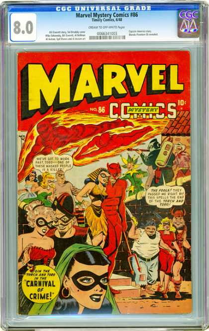 CGC Graded Comics - Marvel Mystery Comics #86 (CGC)