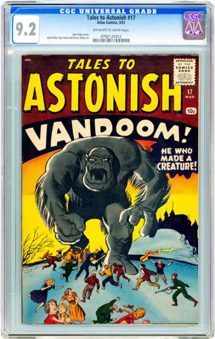 CGC Graded Comics - Tales to Astonish #17 (CGC) - Atlas Comics - Tales To Astonish - Approved By The Comics Code Authority - Vandoom - He Who Made A Creature